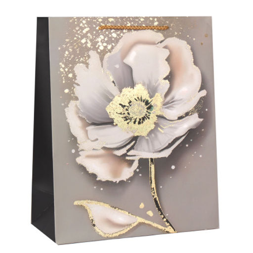 Цена за 12 шт. Пакет подарочный 26x32x12см Цветы / 5354L /уп 12/384/ - ГалеонТрейд фото 5