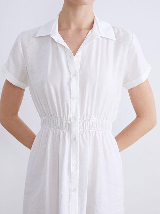 Modal Kar???ml? G?mlek Elbise