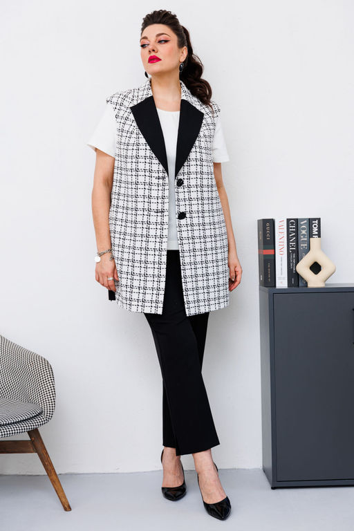 Жилет Romanovich Style 5-2651 белый/черный фото 2