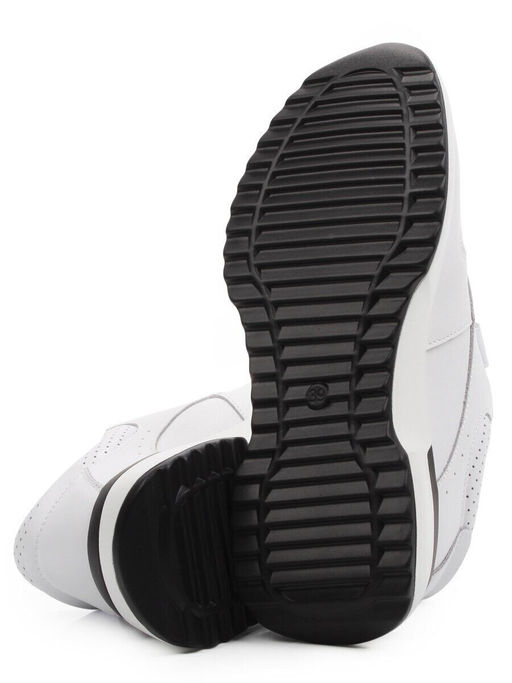 03-YG452-1 WHITE Кроссовки женские (натуральная кожа)