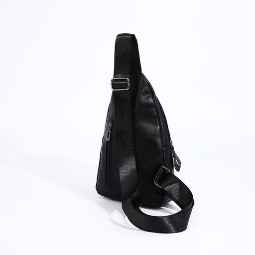Сумка слинг мужская, искусственная кожа, цвет чёрный - Simaland фото 4