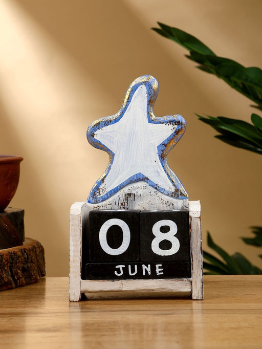 Календарь настольный Морская звезда, 10.55.518 см, дерево, золотисто-синий - Simaland фото 2