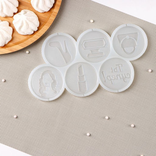 Силиконовый молд для леденцов и шоколада Женский набор, 22?11 см, ячейка d=6 см, прозрачный - Simaland фото 4