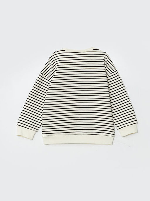 Bisiklet Yaka ?izgili Erkek ?ocuk Kal?n Sweatshirt - Waikiki фото 2