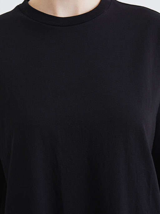 Bisiklet Yaka Sweat Elbise