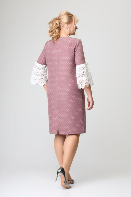 Платье Svetlana Style 1666 какао+горох