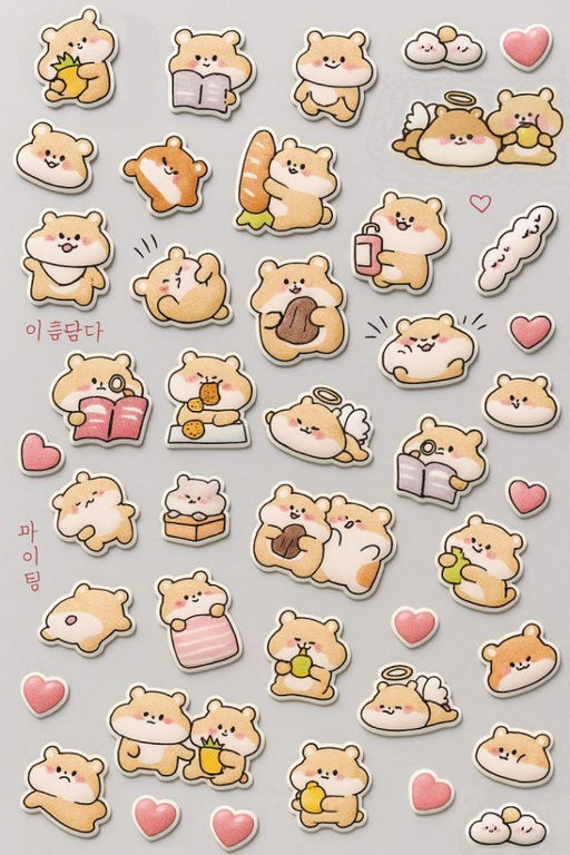 Наклейки "Happy hamster" (9*22,5 см)