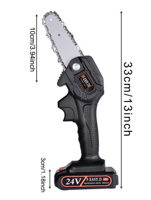 Пила электрическая цепная аккумуляторная мини Mini Electric Chainsaw - Buro фото 5