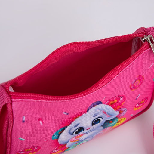 Сумка детская, текстильная, Зайка и пончики 4 см х 17 см х 13 см - NAZAMOK KIDS фото 6