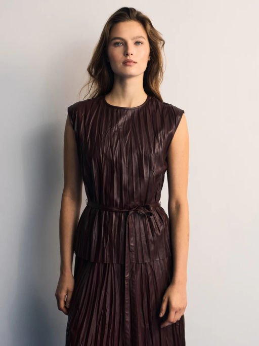 Блуза из искуственной кожи / Zarina