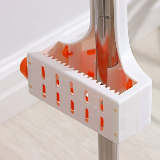 Швабра с отжимом, водосгоном и щёткой Raccoon, 2 насадки из микрофибры 50?11 см, стальная ручка 141 см фото 30