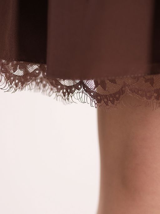 Шоколадное платье большого размера - Almond фото 6