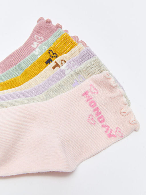 Desenli K?z Bebek Soket ?orap 7li - Waikiki фото 3