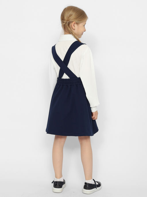 CRB wear/CWJG 63613-41 Сарафан для девочки,темно-синий/Ex.Cherubino фото 3
