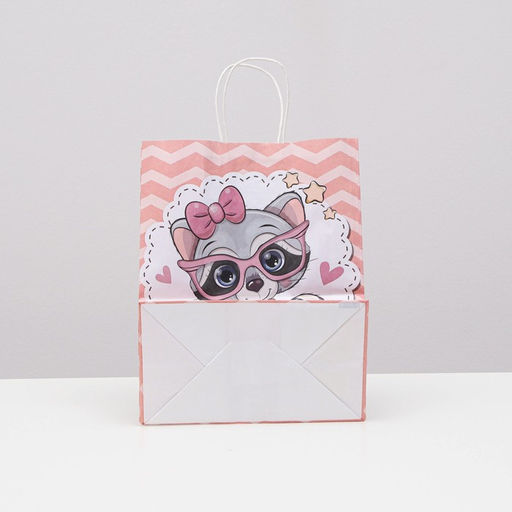 Цена за 10 шт. Пакет крафт Еноты, 22 х 12 х 27 см - UPAK LAND фото 2