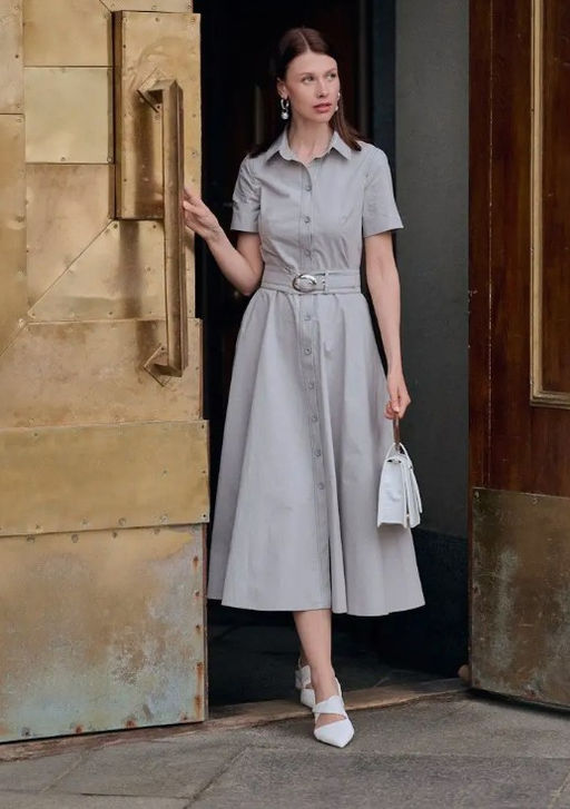 Платье с отстрочками OD-787-2