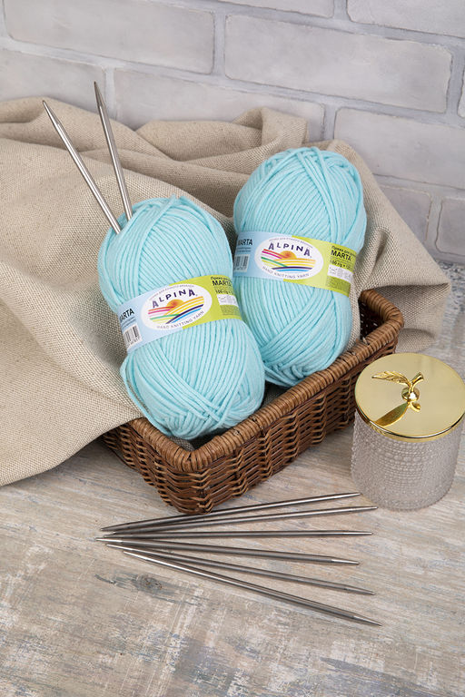 Спицы GAMMA 5-ти компл. чулочные MK5-15 сталь d 5.0 мм 15 см 5 шт под никель фото 6