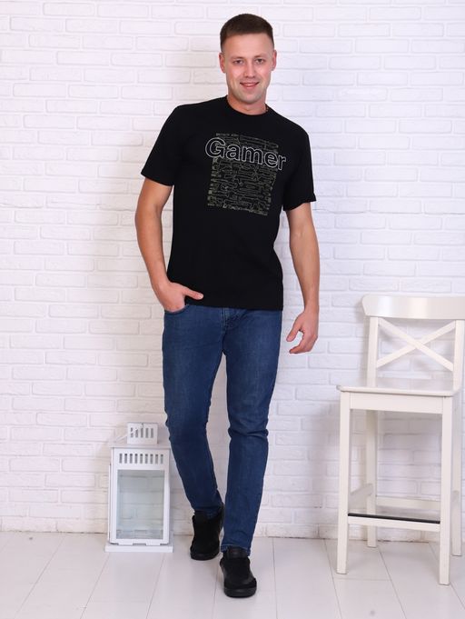 Футболка мужская, принт Gamer - Плиона фото 3