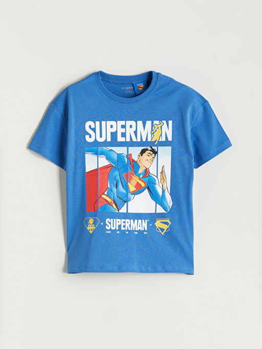 Superman Bask?l? Erkek ?ocuk Ti??rt