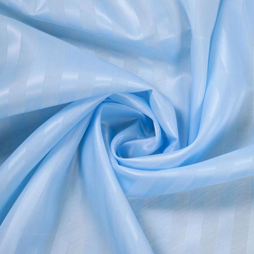 Штора для ванны Доляна «Полоска», 180×180 см, полиэстер, голубая