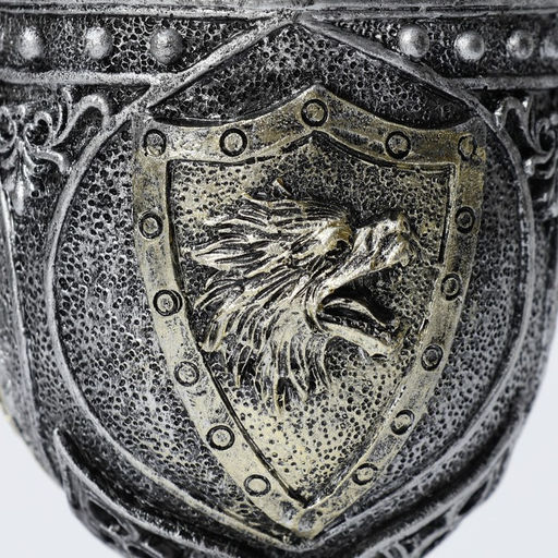 Бокал средневековый «Герб», 200 мл, нержавеющая сталь, серый
