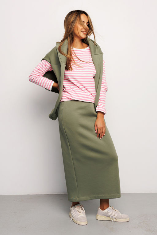 Юбка длинная макси с разрезом 388KHK