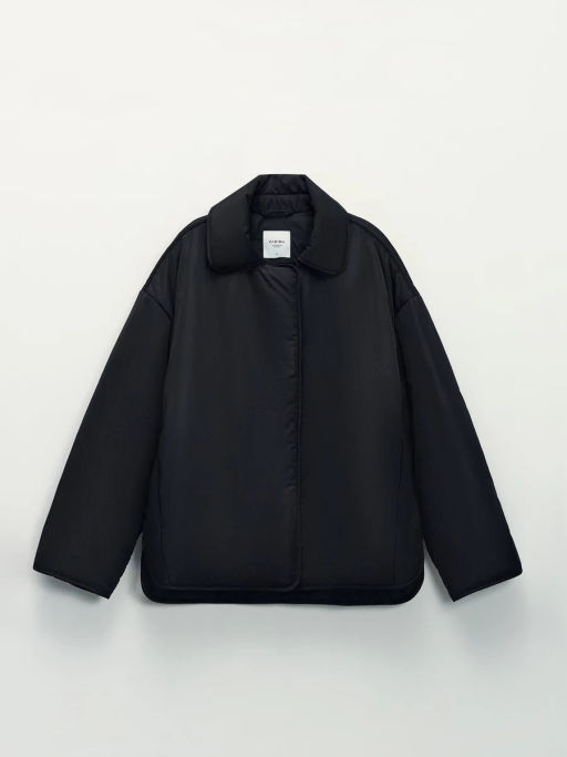 Утепленная куртка с отложным воротником / Zarina  фото 2