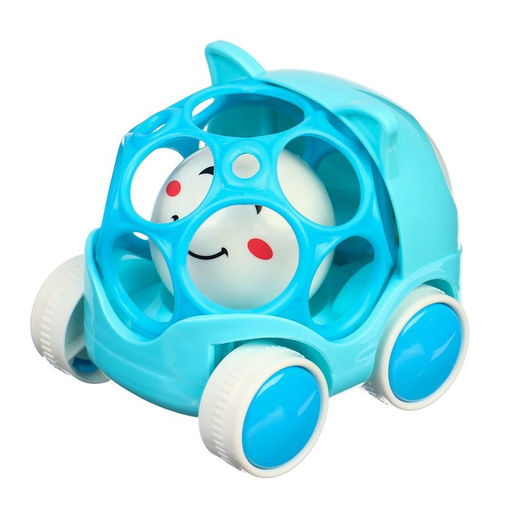 Машинка - погремушка «Совушка», с эластичными элементами, Крошка Я