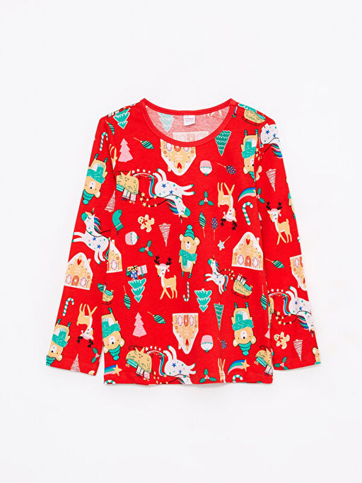 Bisiklet Yaka Y?lba?? Temal? Uzun Kollu K?z ?ocuk Pijama Tak?m? - Waikiki фото 2