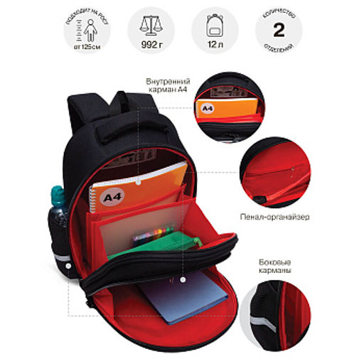 RAz-687-1 Рюкзак школьный с картхолдером на держателе - Grizzly фото 39