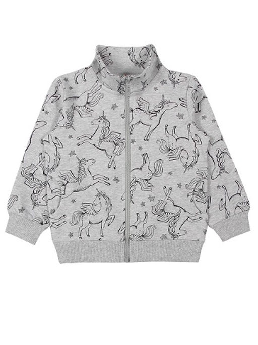 CRB wear/CWK 62250 Куртка для девочки, серый меланж/Ex.Cherubino  фото 3