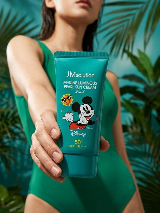 Jmsolution Увлажняющий солнцезащитный крем с жемчугом / Marine Luminous Pearl Sun Cream Pearl SPF50+/PA++++ Disney Mickey, 50 мл