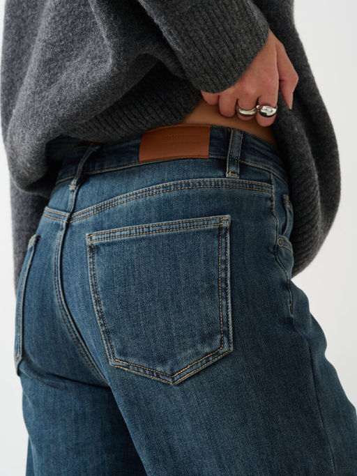 Джинсы женские утепленные темно-синие Bochetti