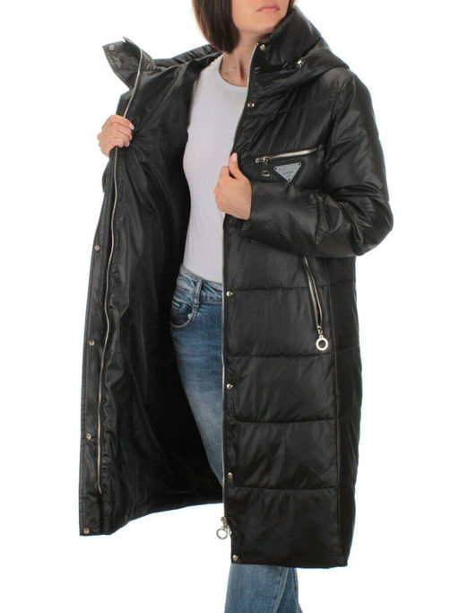 S21119 BLACK Куртка зимняя женская (150 гр. холлофайбера) - Fashion фото 7