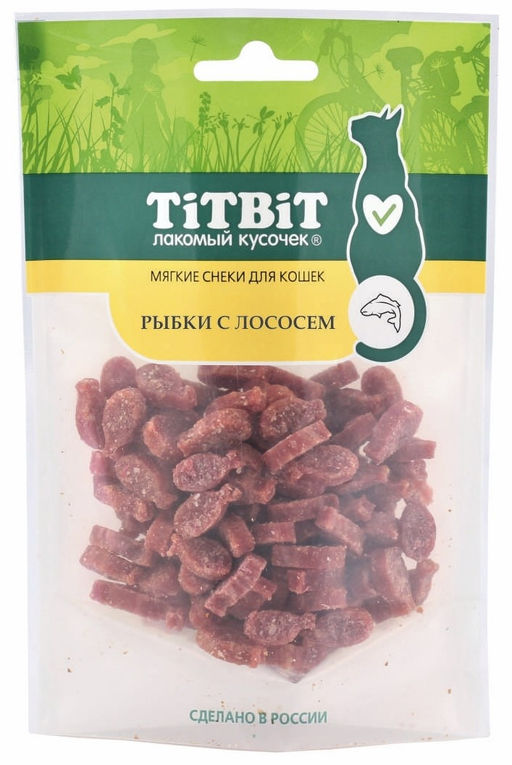 Мягкий снек Рыбки с лососем для кошек 17661