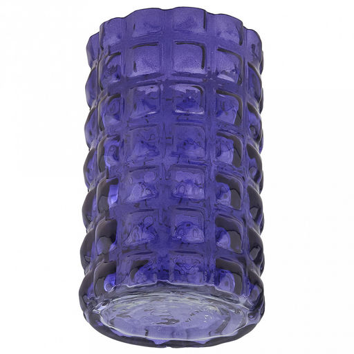 Ваза для цветов стеклянная "Авиньон" 1,45л, д11,8см, h20см, средняя, текстурная, "Скандик", сумерки (Россия)