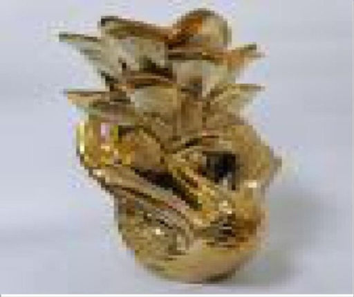 Статуэтка ваза Павлин 24x13,5 см / W2015-1 /уп 24/золото - Галеонтрейд фото 2