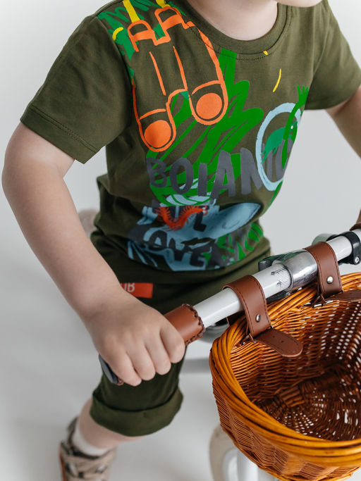 Футболка для мальчика цвета хаки - Kogankids фото 32