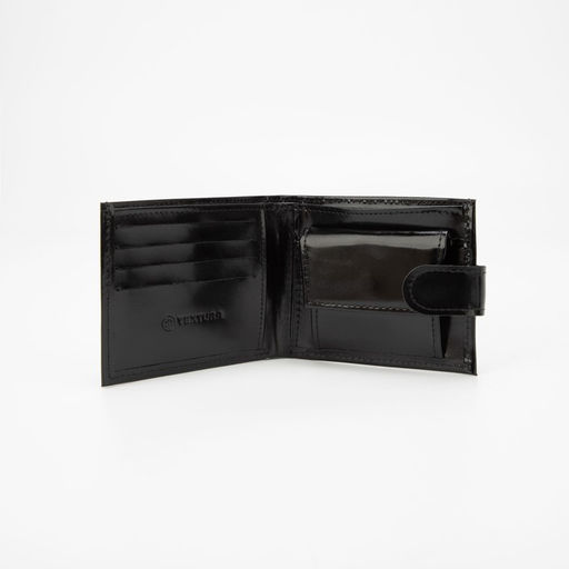 Кошелёк на кнопке, цвет чёрный - Textura фото 3