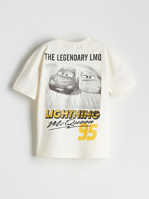 Bisiklet Yaka Arabalar Bask?l? Erkek ?ocuk Ti??rt