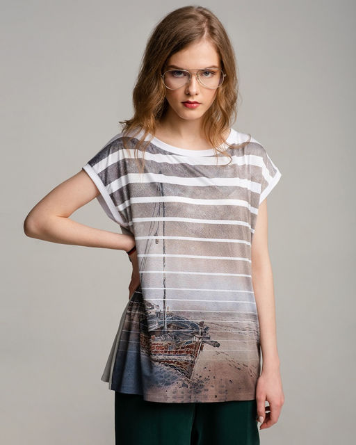 Туника удлиненная с рукавом кимоно 04.2.5 * - Elena sorti фото 7