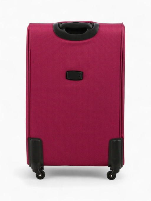 Чемодан на колёсах Royalbag большой 104 л (L), на молнии, с увеличением, кодовый замок, 4 колеса, розовый