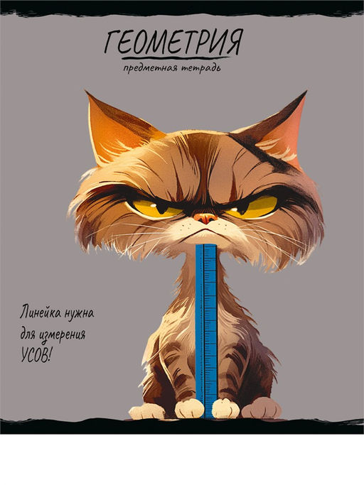 Цена за 2 шт.Тетрадь 48л. ПРО ХВОСТ "Геометрия" (48-2463, Prof-Press) обложка - мелованный картон, фактурное тиснение