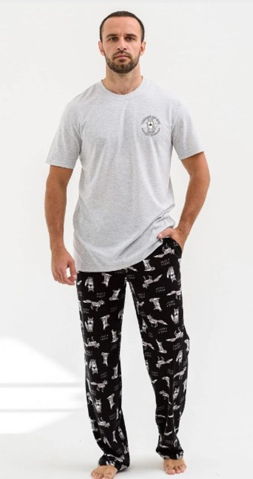 Пижама мужская меланжевый 2269 (10) - Росхалат фото 2