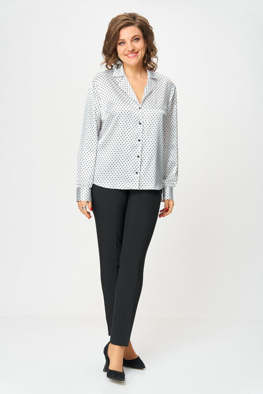 Блуза Svetlana Style 2173 белый+горох