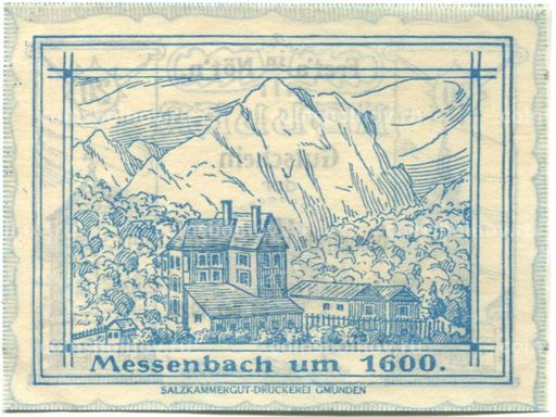 Банкнота 20 геллеров 1920 года Австрия  Форхдорф (нотгельд)