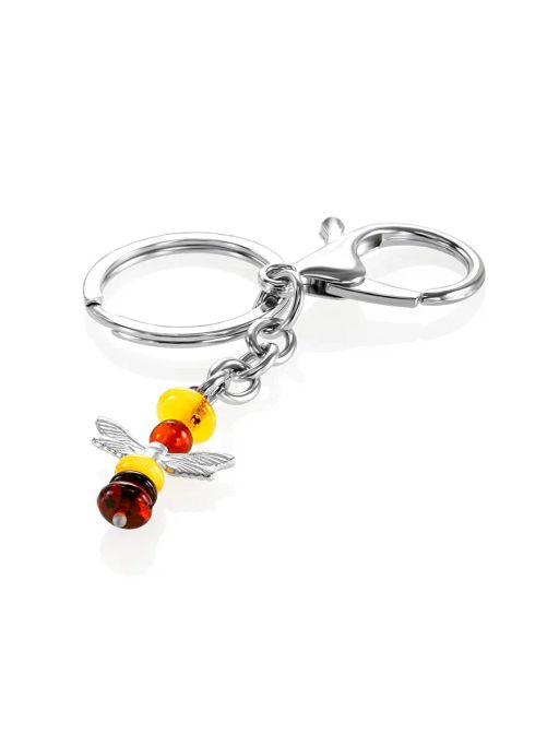 Брелок с натуральным балтийским янтарём Ангелок - Амберхолл фото 3