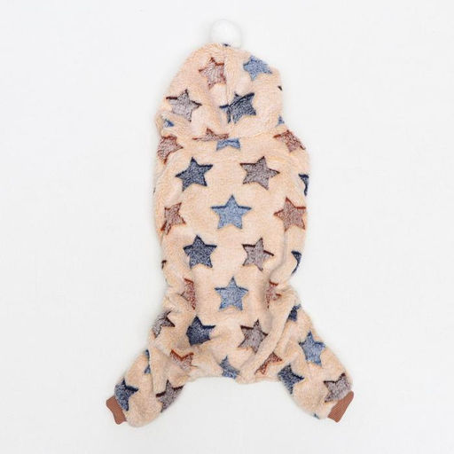 Комбинезон Звёзды с капюшоном, размер L (ДС 35 см, ОГ 45 см, ОШ 35 см), бежевый - Simaland фото 25