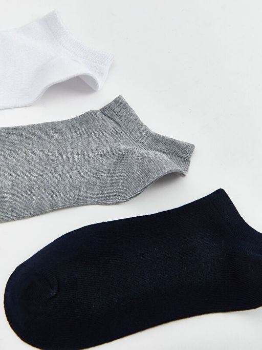 Erkek ?ocuk Bambu Sneaker ?orap 5li