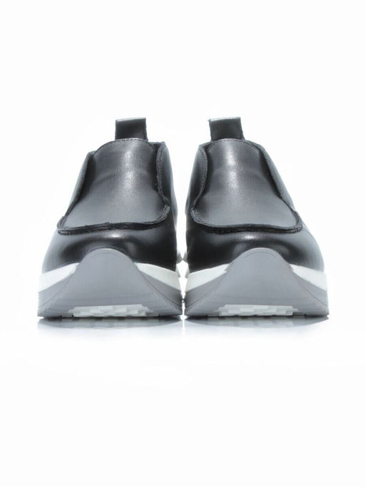 01-5576-1 BLACK Ботинки демисезонные женские (натуральная кожа, байка)